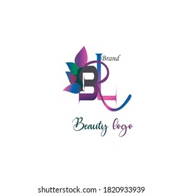 Beauty business logo colorful vector logo design.