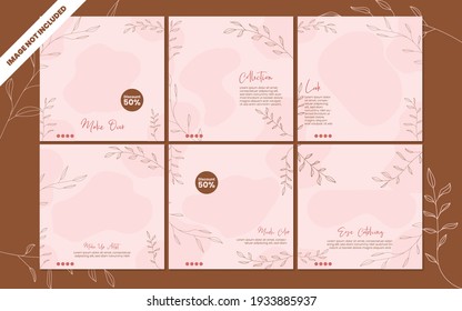 beauty business social media template