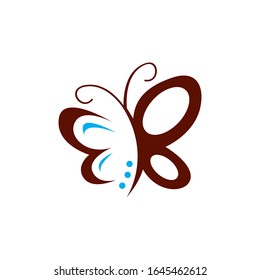 Beauty Butterflies Butterfly logo design template Vector symbol