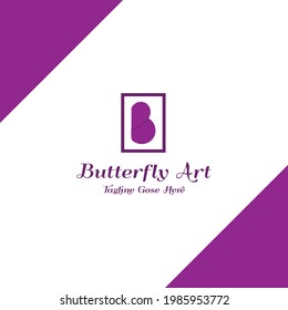 beauty butterfly art vector logo template