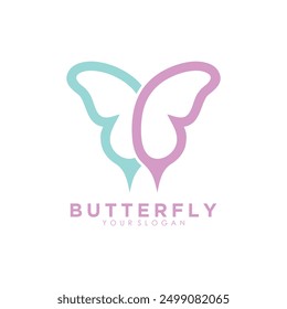 beauty butterfly design with creative concept