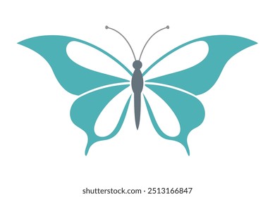 Beauty Butterfly Insect Icon - Vector Logo, Cartoon Clipart Design
