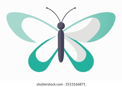 Beauty Butterfly Insect Icon - Vector Logo, Cartoon Clipart Design
