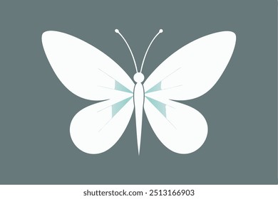 Beauty Butterfly Insect Icon - Vector Logo, Cartoon Clipart Design
