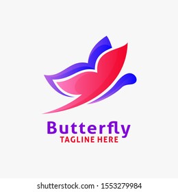 Beauty butterfly logo design inspiration