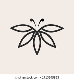 beauty Butterfly logo design inspiration - Vector