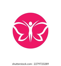 Beauty butterfly logo images illustration design