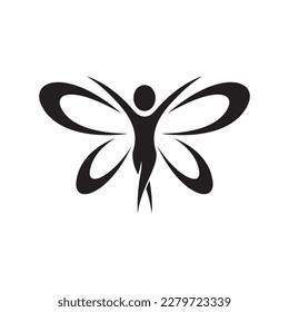 Beauty butterfly logo images illustration design