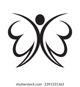 Beauty butterfly logo images illustration design