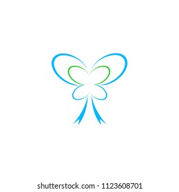 beauty butterfly logo template