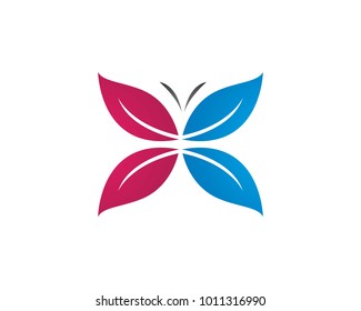 Beauty Butterfly Logo Template Vector icon design