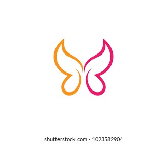 Beauty Butterfly Logo Template Vector icon design