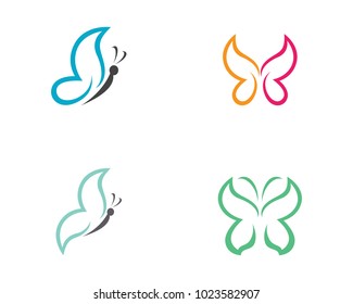 Beauty Butterfly Logo Template Vector icon design