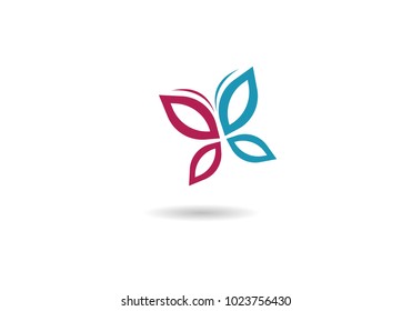 Beauty Butterfly Logo Template Vector icon design