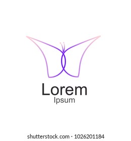 Beauty Butterfly Logo Template Vector icon design