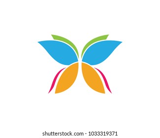 Beauty Butterfly Logo Template Vector icon design