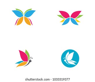 Beauty Butterfly Logo Template Vector icon design