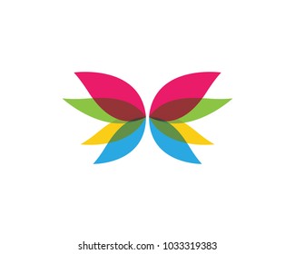 Beauty Butterfly Logo Template Vector icon design