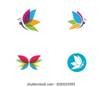 Beauty Butterfly Logo Template Vector icon design