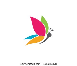 Beauty Butterfly Logo Template Vector icon design