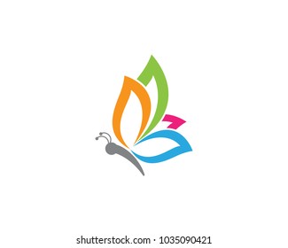 Beauty Butterfly Logo Template Vector icon design