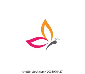 Beauty Butterfly Logo Template Vector icon design