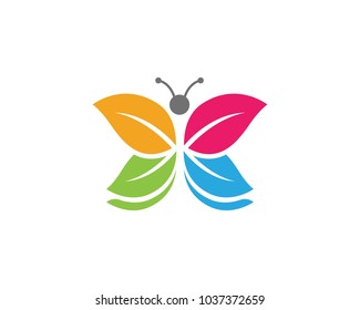 Beauty Butterfly Logo Template Vector icon design