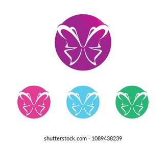 Beauty Butterfly Logo Template Vector icon design
