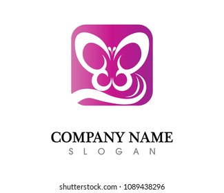 Beauty Butterfly Logo Template Vector icon design