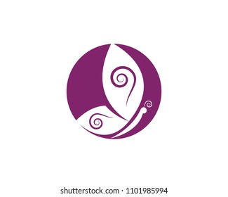 Beauty Butterfly Logo Template Vector icon design