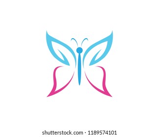 Beauty Butterfly Logo Template Vector icon design

