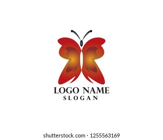 Beauty Butterfly Logo Template Vector icon design