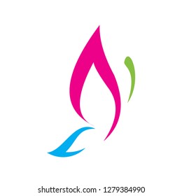 Beauty Butterfly Logo Template Vector icon design - Vector