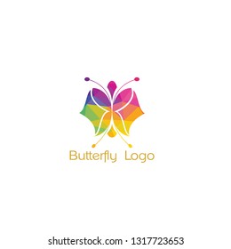 Beauty Butterfly Logo Template Vector icon design