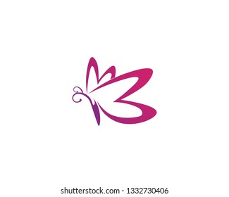 Beauty Butterfly Logo Template Vector icon design
