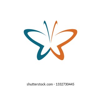 Beauty Butterfly Logo Template Vector icon design