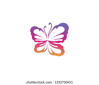 Beauty Butterfly Logo Template Vector icon design