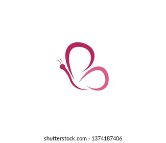 Beauty Butterfly Logo Template Vector icon design