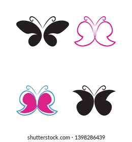 Beauty Butterfly Logo Template Vector icon design