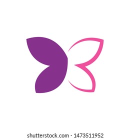 Beauty Butterfly Logo Template Vector icon design