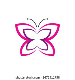 Beauty Butterfly Logo Template Vector icon design