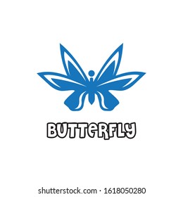 Beauty Butterfly Logo Template Vector icon design