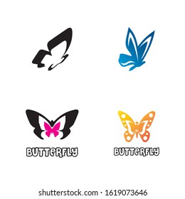 Beauty Butterfly Logo Template Vector icon design