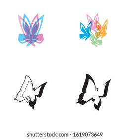 Beauty Butterfly Logo Template Vector icon design