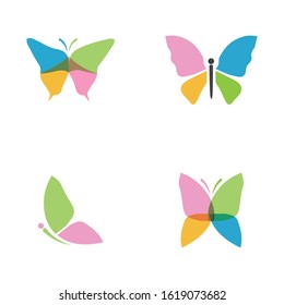 Beauty Butterfly Logo Template Vector icon design