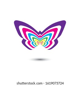 Beauty Butterfly Logo Template Vector icon design