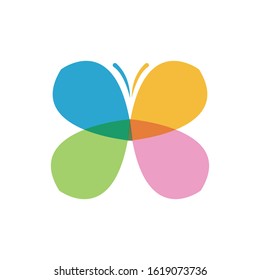 Beauty Butterfly Logo Template Vector icon design