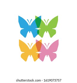 Beauty Butterfly Logo Template Vector icon design