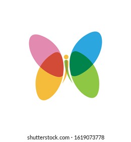 Beauty Butterfly Logo Template Vector icon design