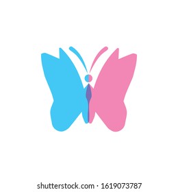 Beauty Butterfly Logo Template Vector icon design
